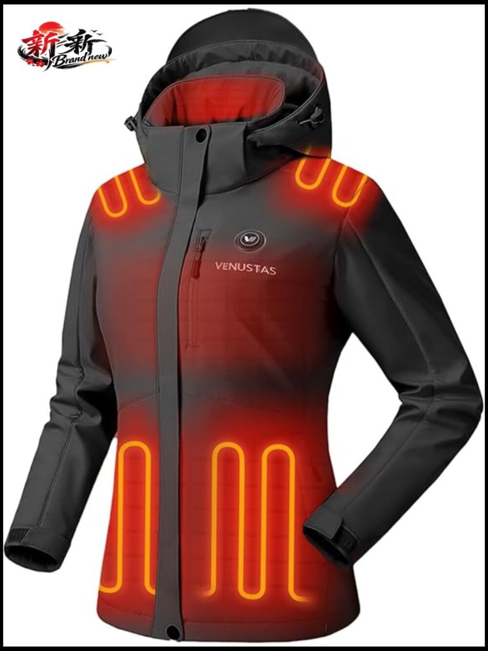 Waterproof Insulated Heated Jacket with Battery 20H Warmth